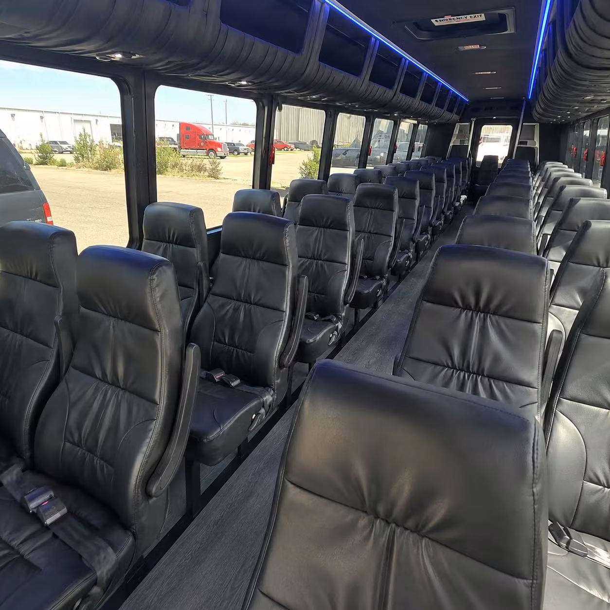 28 passenger minibus interior