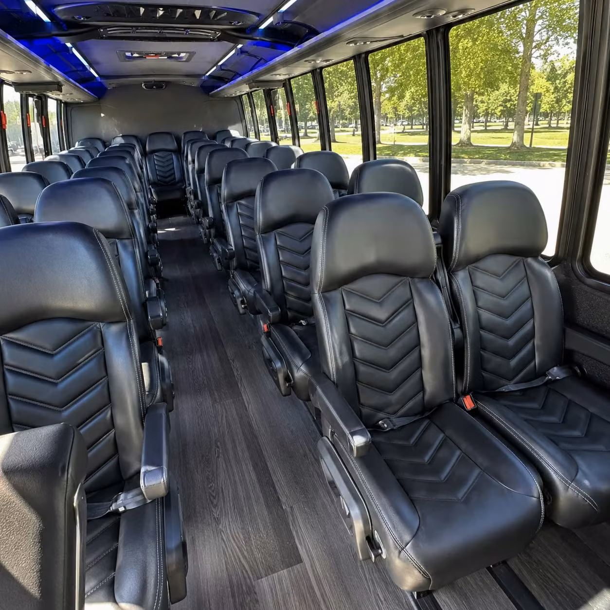 35 passenger minibus interior